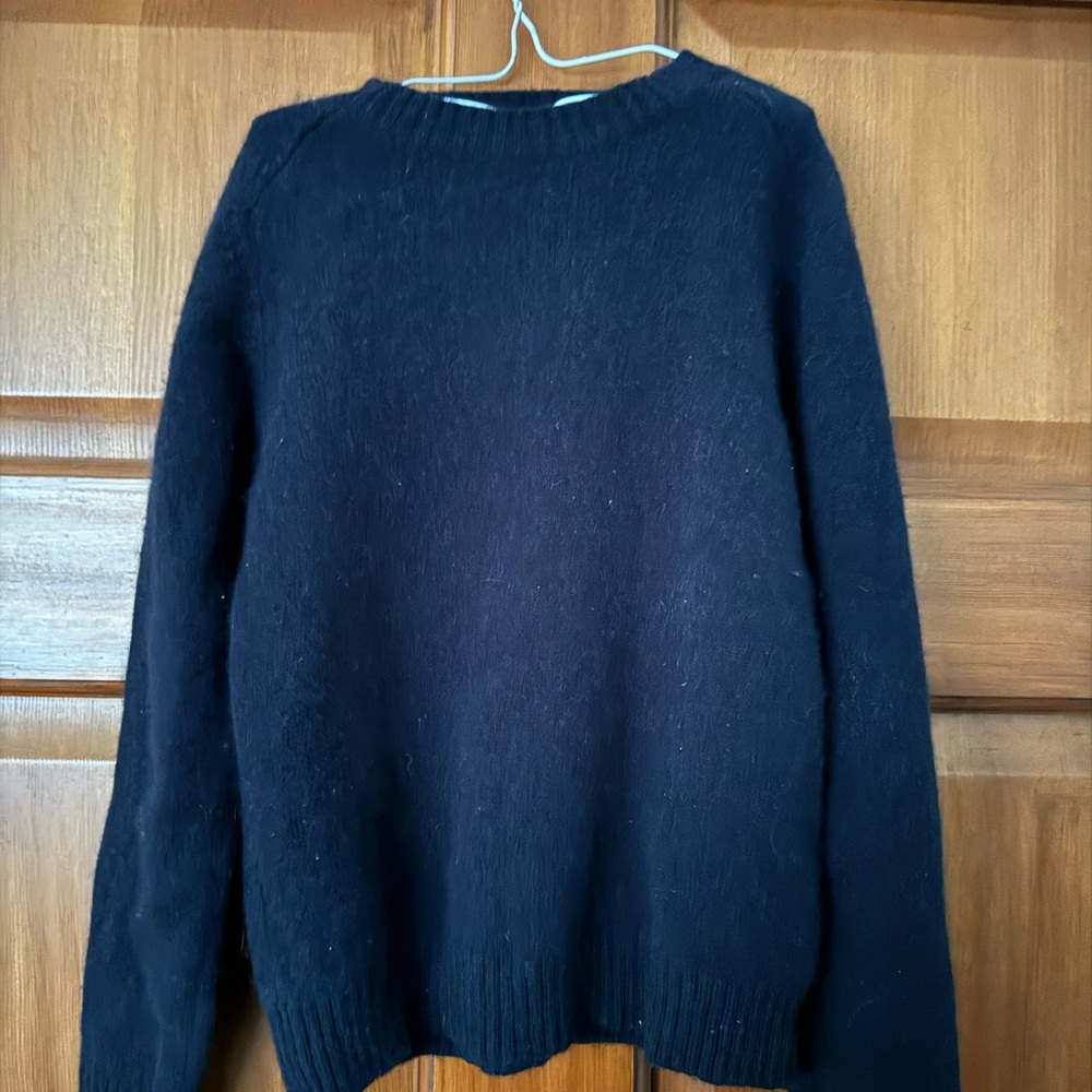 Crew cuts (j. crew) navy lambswool sweater size 6/7